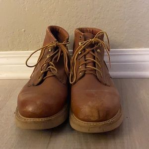 Steel toe Red wing oil resistant work boots